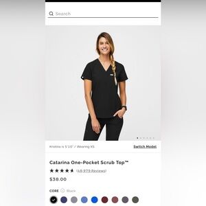 Figs Catarina One-Pocket Scrub Top